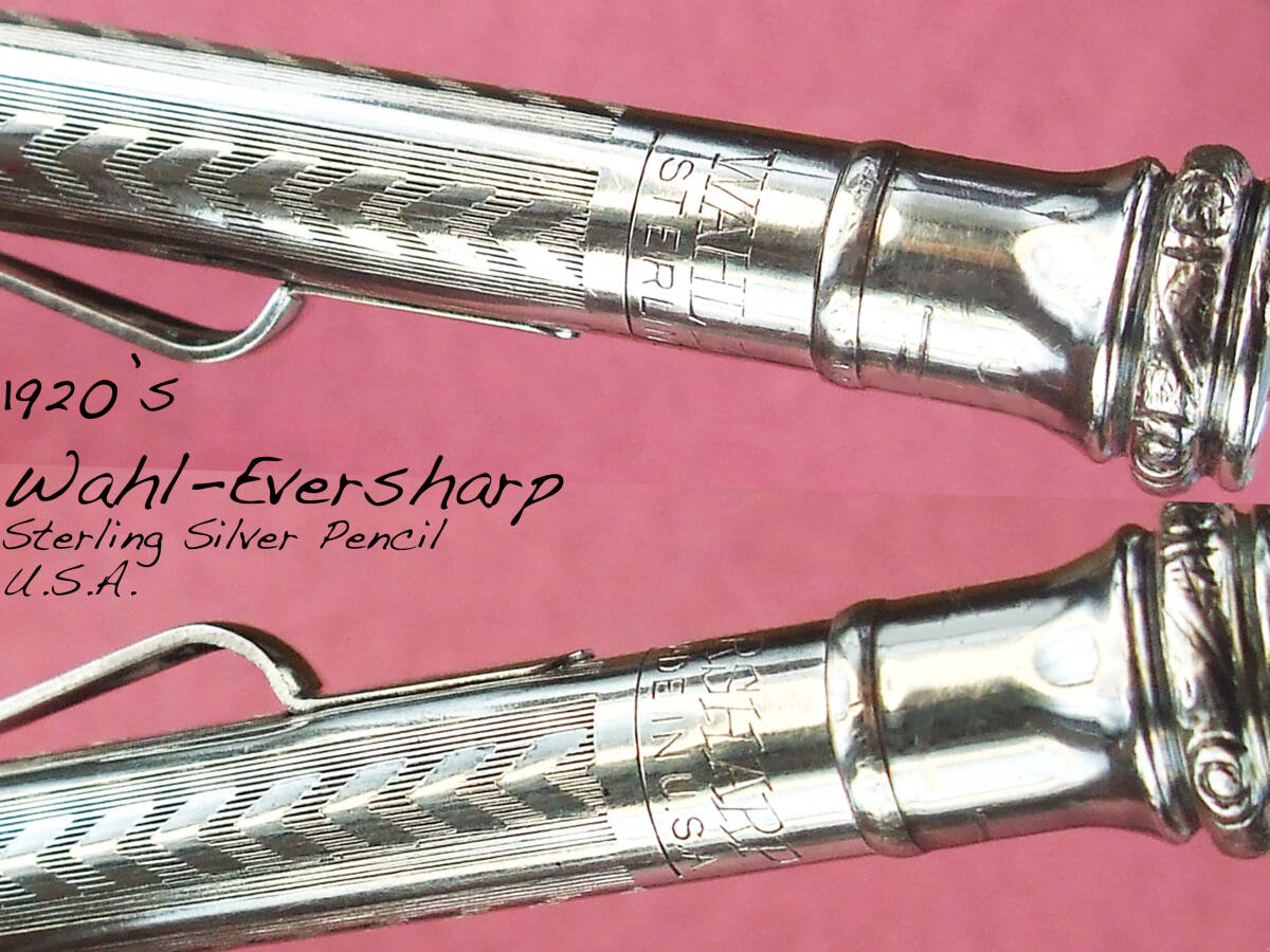 ◆純銀ロング◆1920年代製 ウァール・エヴァーシャープ ペンシル USA◆1920’s Wahl Eversharp Sterling Silver Pencil U.S.A.◆_画像1