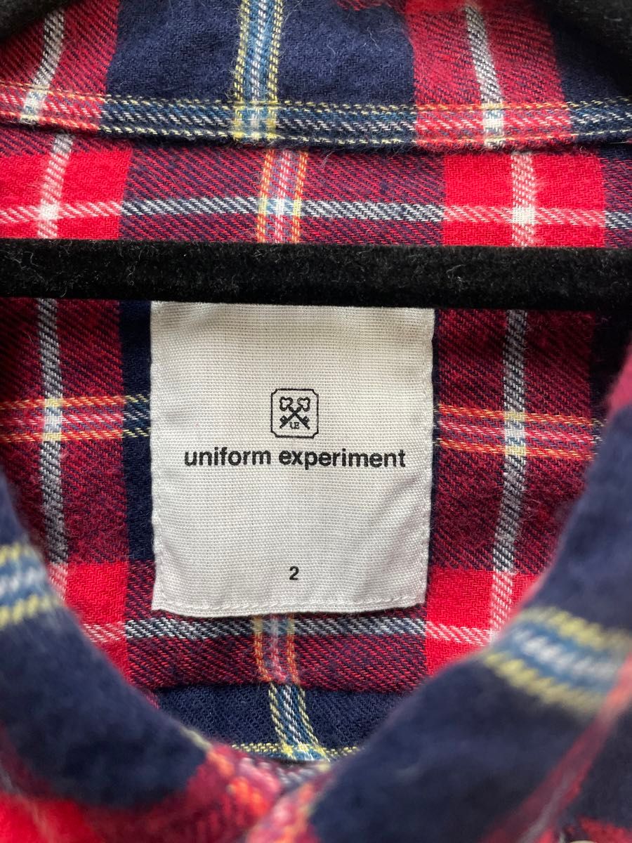 【美品】uniformexperiment(ユニフォームエクスペリメント)のネルシャツ