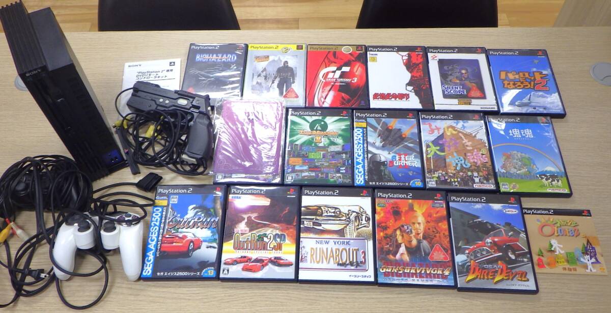 ♯8713【レトロゲーム祭・動作未確認】 PlayStation2 ゲームソフト PS2ソフト newyork RUNABOUT アウトラン ガンサバイバー4 など_画像1