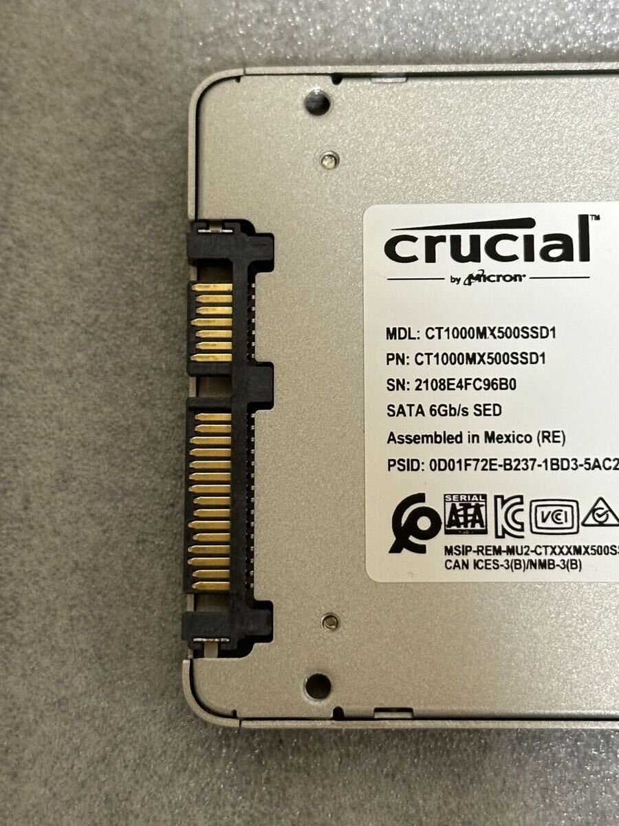 Transcend 2.5インチSSD 256GB TS256GSSD340 HP S700 250GB Crucial MX500 2.5 SSD CT1000MX500SSD1 1000GB ※現状品 _画像9