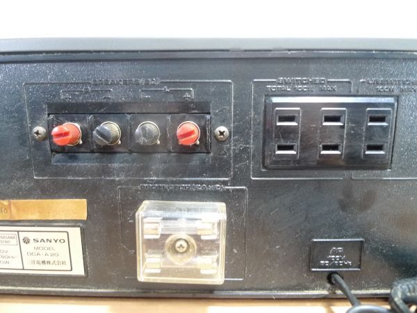 動作品　SANYO OTTO（サンヨー オットー）　インテグレーテッドアンプ　DCA-A20　SKN-6856_画像7