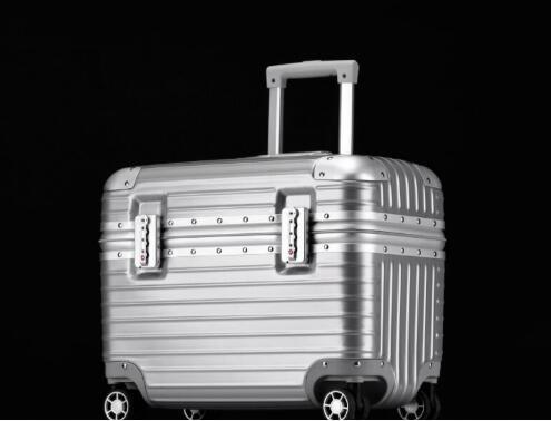 18 size * suitcase * carry bag * silver * aluminium Magne sium alloy *TSA lock installing business travel bag light weight waterproof 