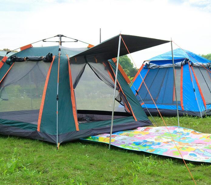 テント キャンプ用品 大型テント 4-5人用 ヤー アウトドア レジャー用品 ファミリーラージテントスペース の画像7