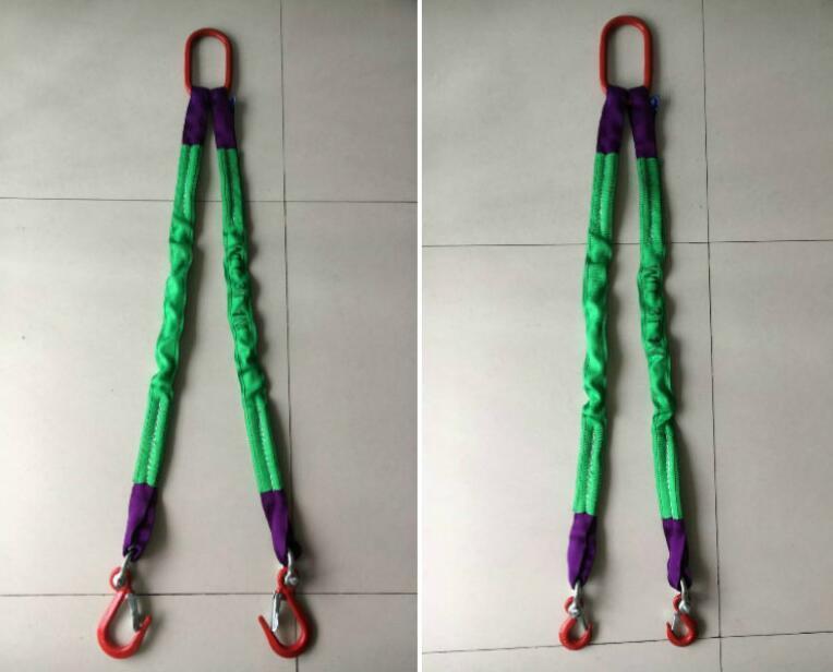  2 ps hanging belt sling sling belt work for load hanging alloy steel made hook attaching ring attaching polyester made 1m withstand load 2t belt width 5cm