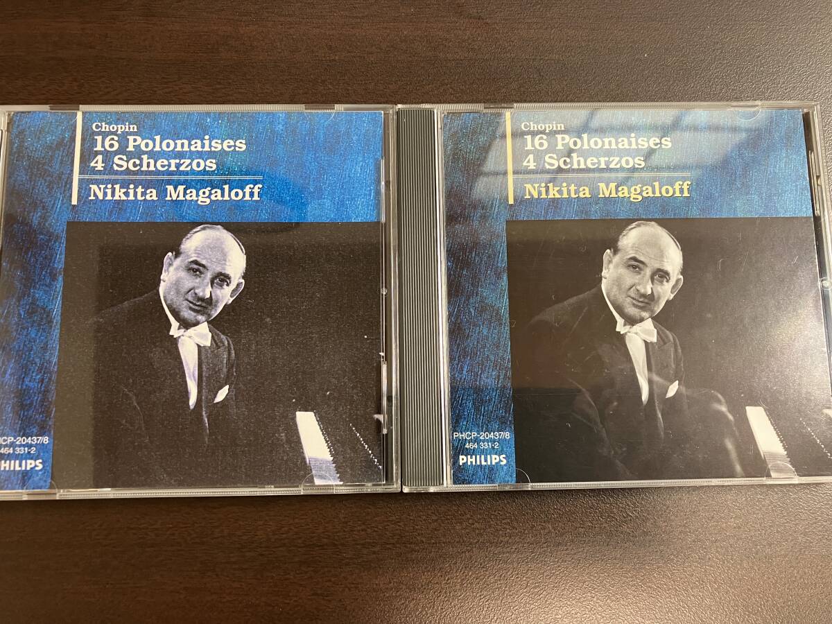 Nikita Magaloff ニキタ・マガロフ / Chopin ショパン / ポロネーズ＆スケルツォ全集 / 国内盤 PHCP-20437/8 (2CD) / 録音：1976-1977年_画像1