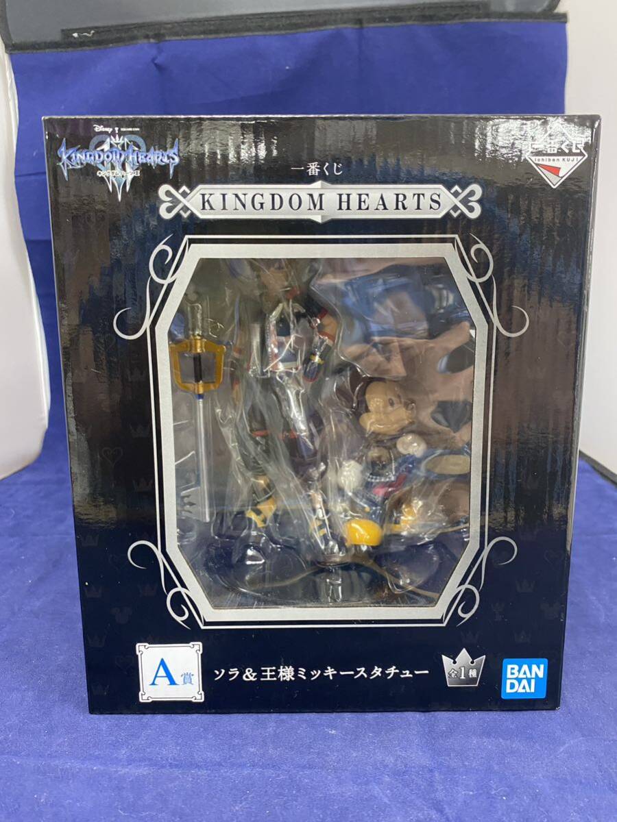 一番くじ KINGDOM HEARTS A賞 ソラ&王様ミッキー スタチュー 　フィギュア　キングダムハーツ　未開封_画像1