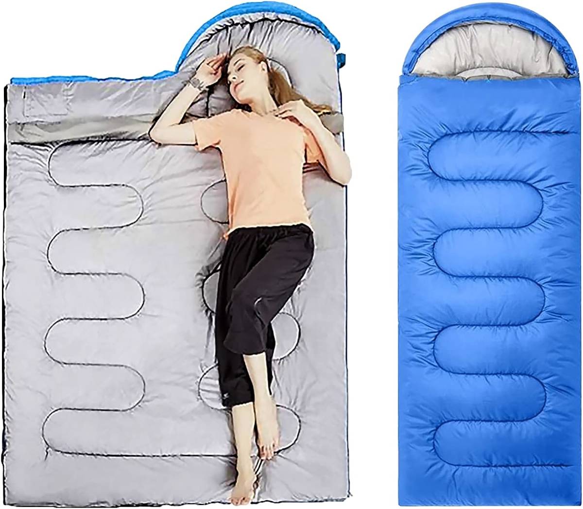 [ blue ] envelope type sleeping bag camp sleeping bag light weight mountain climbing outdoors sleeping bag sleeping area in the vehicle protection against cold .... cushion waterproof mattress house for . customer for sleeping bag 