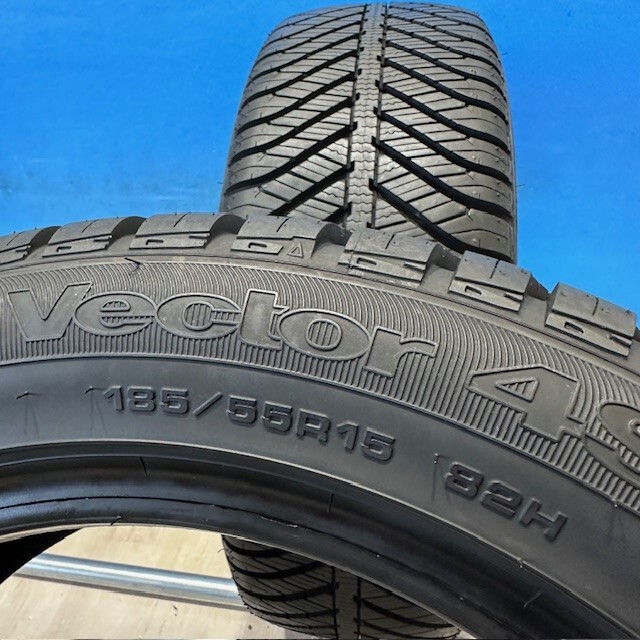 【2023年製造】　185/55R15　グッドイヤー　Vector 4seasons　オールシ－ズンタイヤ　185/55/15　2本　【来店交換も大歓迎】 _画像4