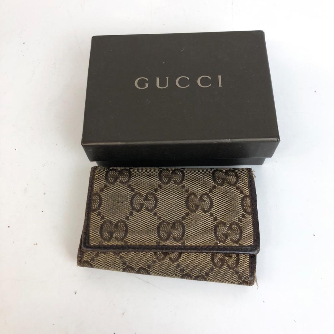 GUCCI グッチ GGキャンバス 6連キーケース 小物 レディース ブランド_画像1