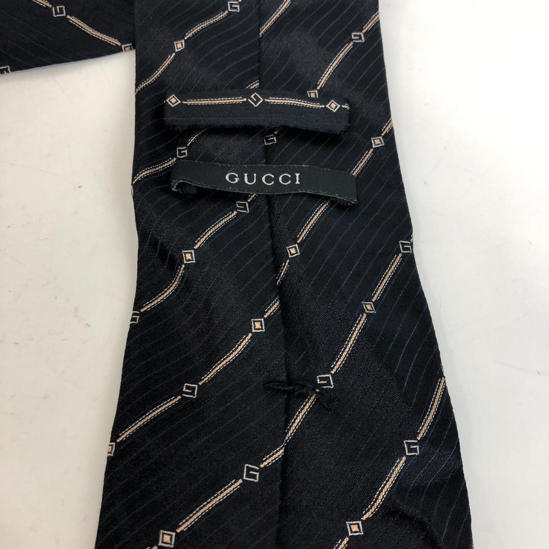 GUCCI グッチ ネクタイ 小物 ブラック メンズ ブランド_画像8