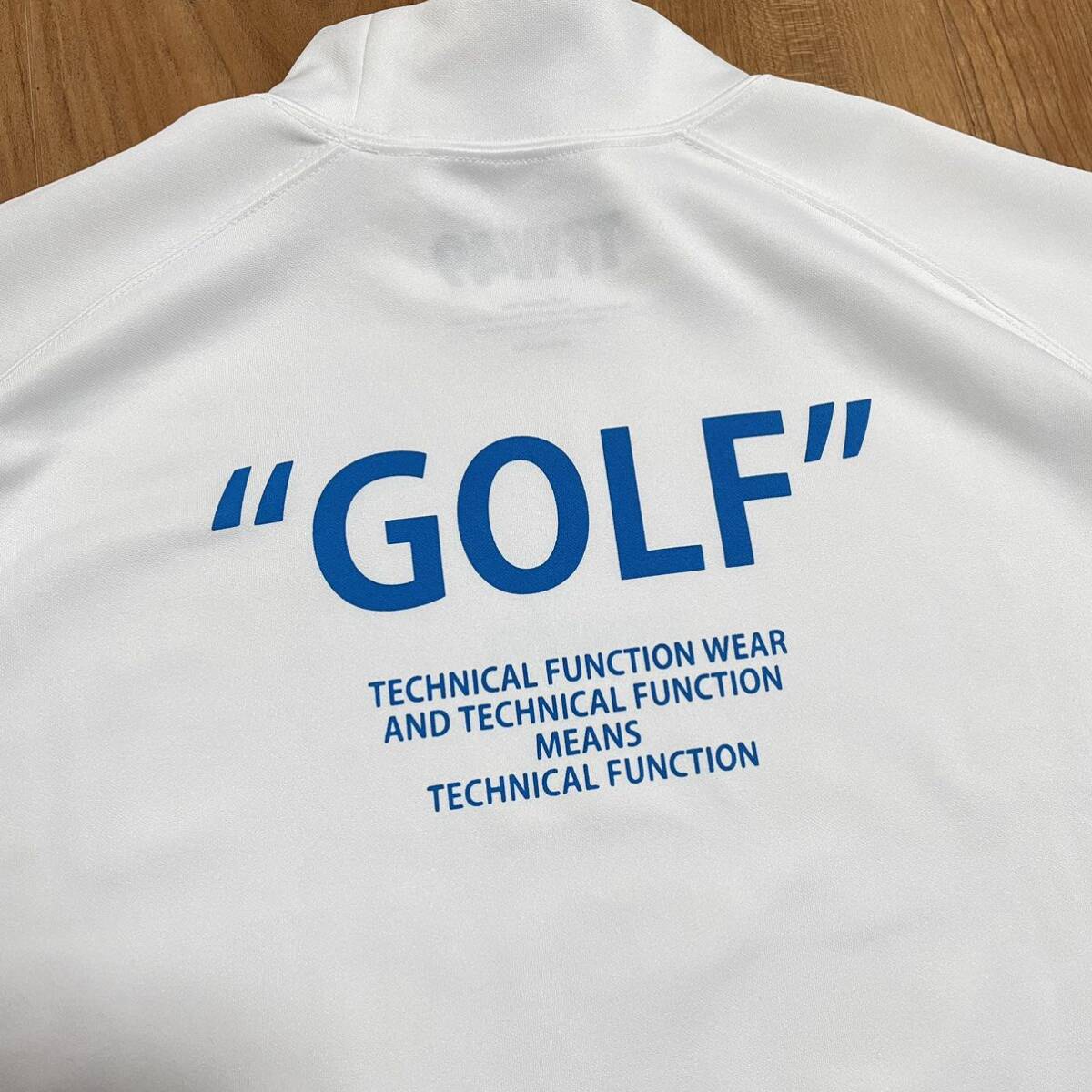 TFW49 モックネック Tシャツ 4 ホワイト junhashimoto ゴルフの画像5