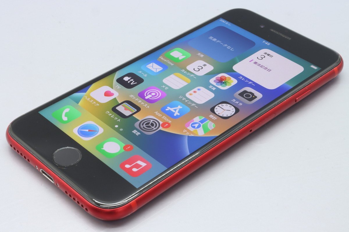 Apple iPhoneSE 64GB (第2世代) (PRODUCT)RED A2296 MHGR3J/A バッテリ85% ■SIMフリー★Joshin9351【1円開始・送料無料】の画像5