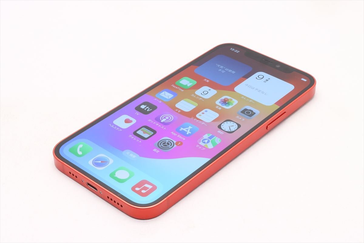 Apple iPhone12 128GB (PRODUCT)RED A2402 MGHW3J/A バッテリ80% ■SIMフリー★Joshin9387【1円開始・送料無料】_画像5