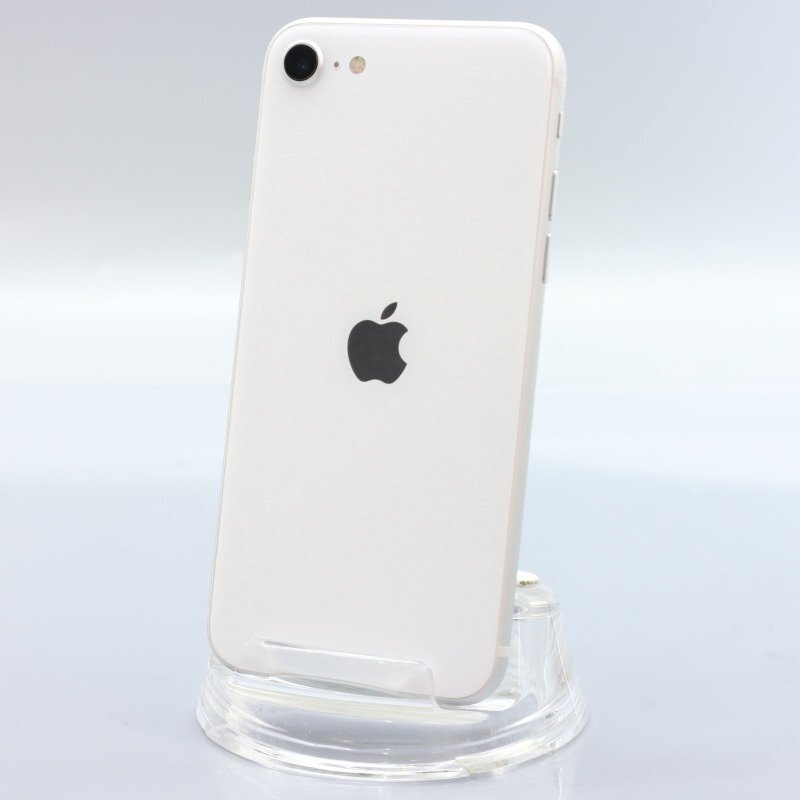 Apple iPhoneSE 64GB (第2世代) White A2296 MHGQ3J/A バッテリ93% ■au★Joshin6305【1円開始・送料無料】の画像1