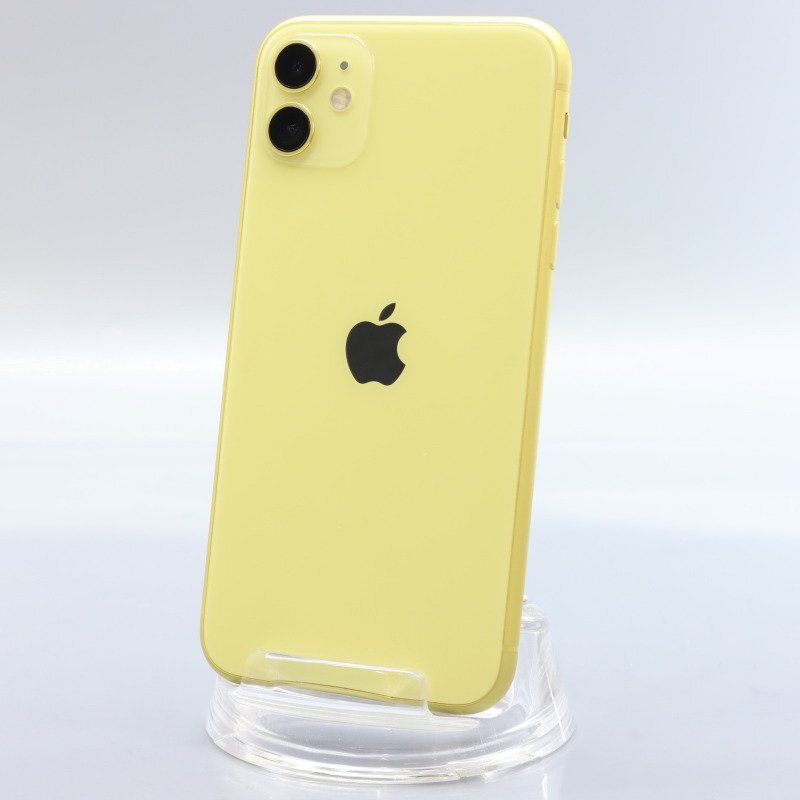 Apple iPhone11 64GB Yellow A2221 MHDE3J/A バッテリ85% ■SIMフリー★Joshin3166【1円開始・送料無料】の画像1