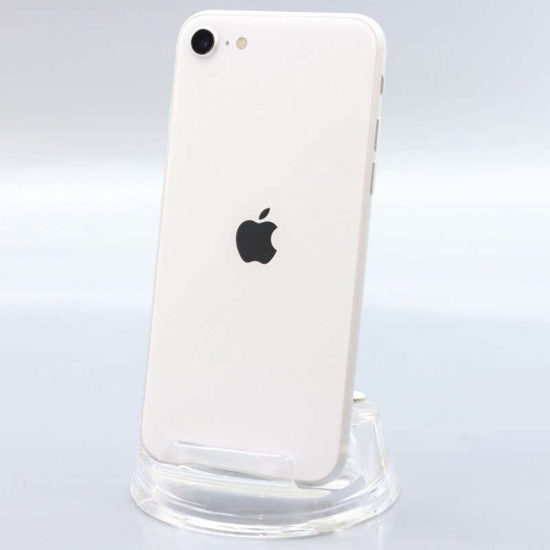 Apple iPhoneSE 64GB (第2世代) White A2296 MHGQ3J/A バッテリ92% ■au★Joshin6367【1円開始・送料無料】_画像1