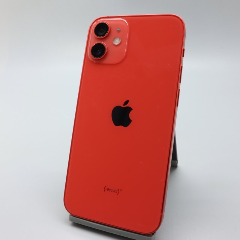 Apple iPhone12 mini 64GB (PRODUCT)RED A2398 MGAE3J/A バッテリ84% ■SIMフリー★Joshin3234【1円開始・送料無料】_画像1