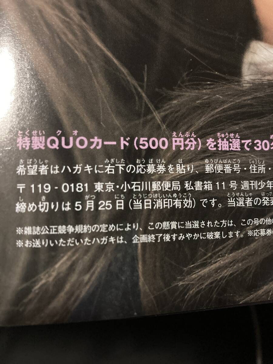 週刊少年マガジン24号　乃木坂46 梅澤美波　特製QUOカード応募券_画像2