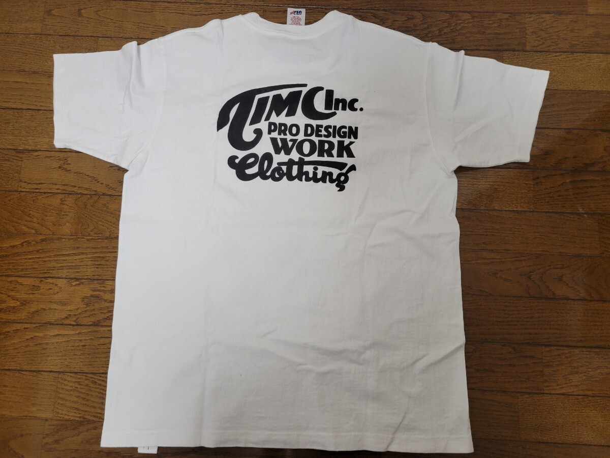 timc inc tシャツ 白 XL tokyoindians tokyo indians 東京インディアンズ 発泡プリントの画像1