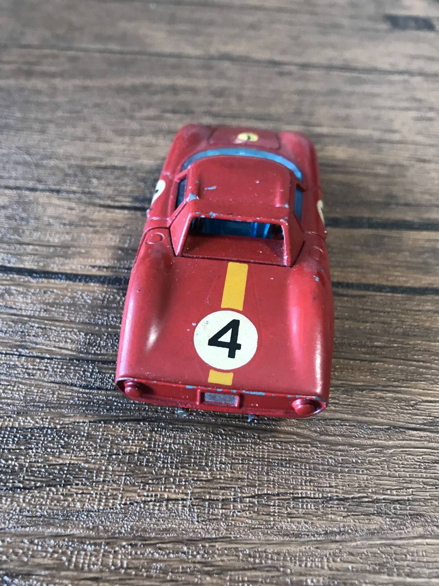［希少］1960年代 イギリス製 Ferrari 赤 ミニカー_後部