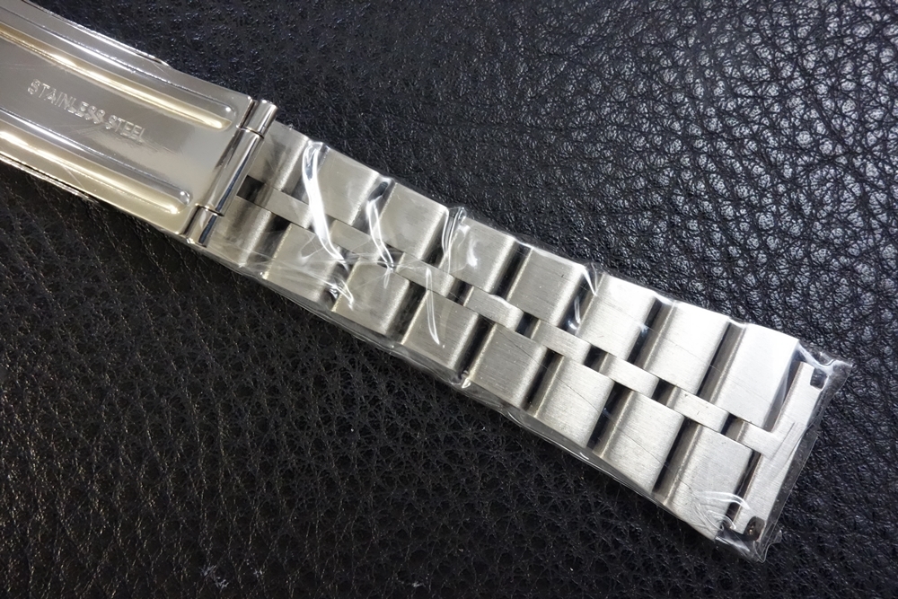 SEIKO Speed Timer 5Sports BRACELET 6138-0040 茶黒ウマ用 Stainless 新品 社外品 アンティーク クロノグラフ ベルト ツノ