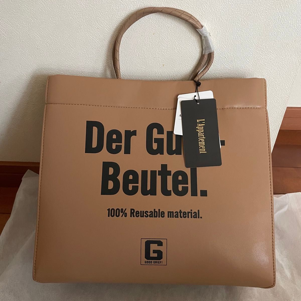 L'Appartement GOOD GRIEF グッドグリーフReusable Bag 新品 L'Appartement GOOD GRIEF グッドグリーフReusable Bag 新品