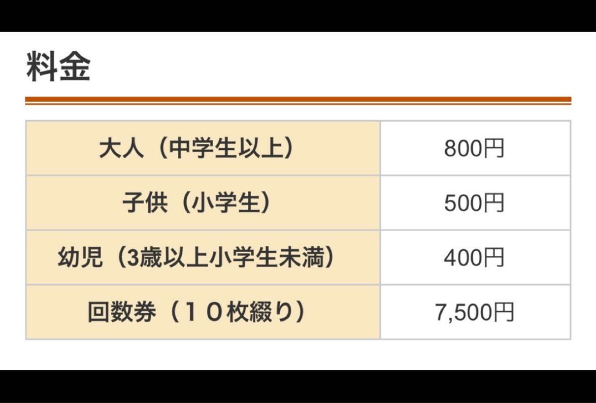 三重県天然温泉あさひの湯回数券１０枚