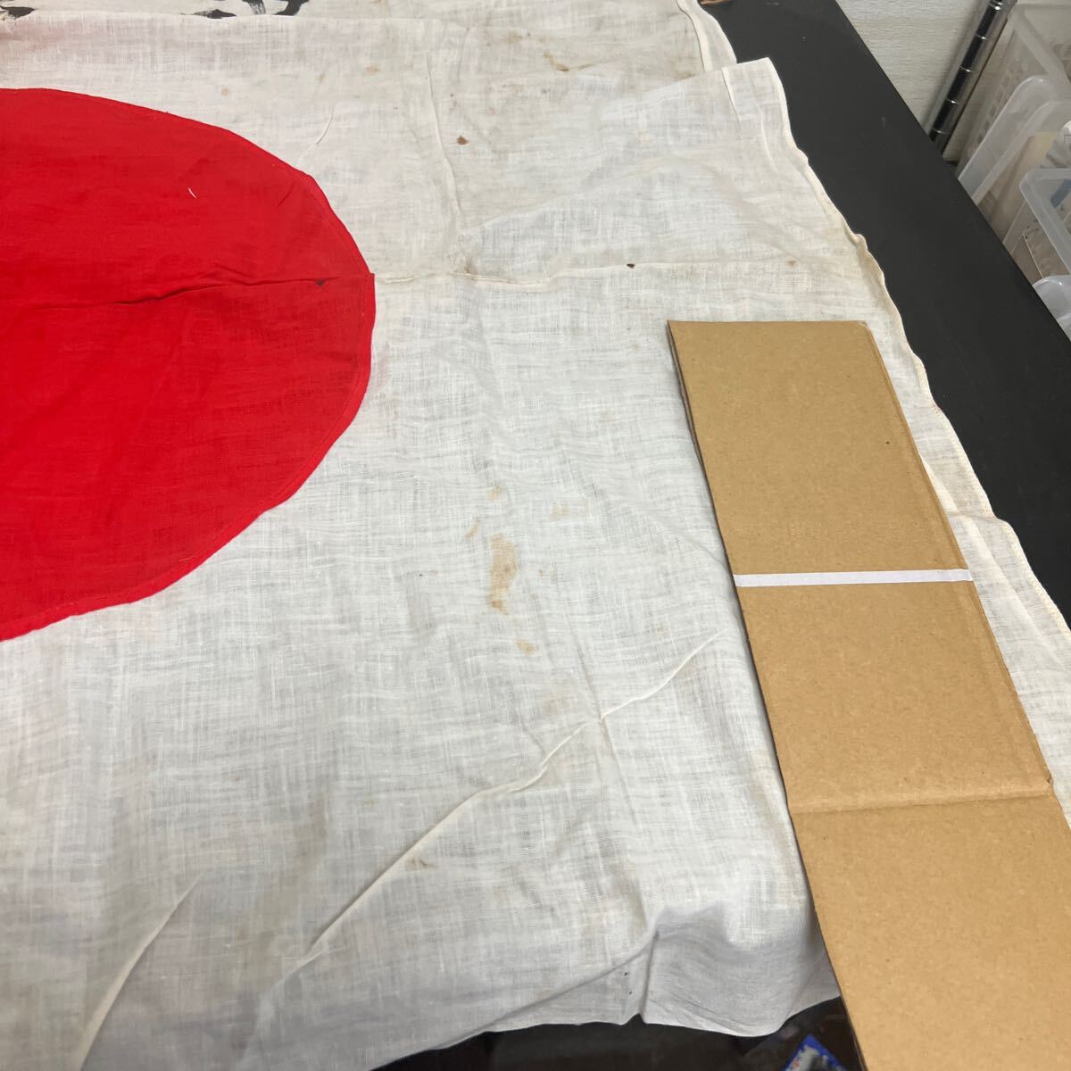 t5-139 出征旗 日章旗 旧日本軍 当時物 資料　戦前　戦時　保管品_画像5