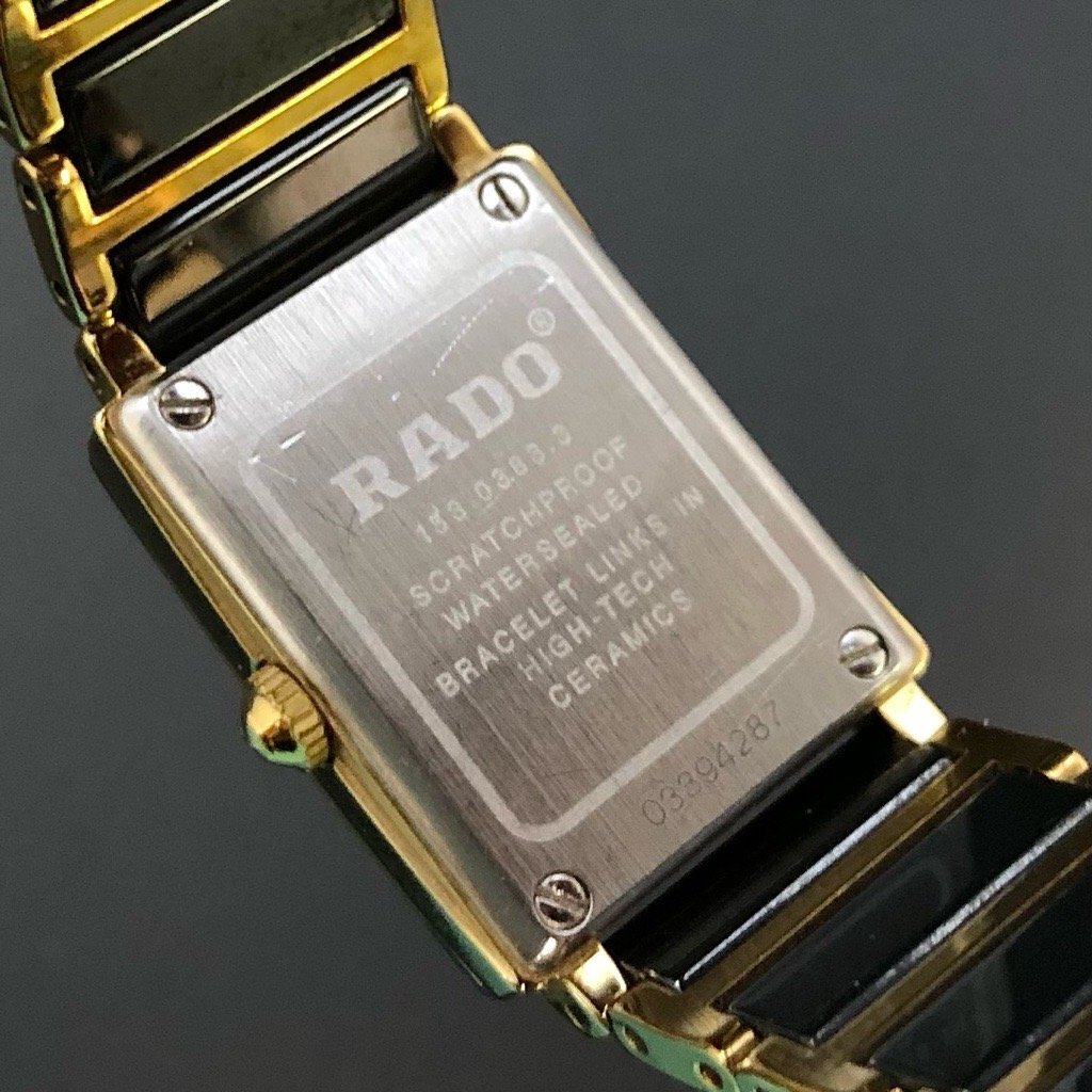  работа прекрасный товар RADO Rado DIASTAR Diastar BT заменен наручные часы Gold / чёрный циферблат 153.0383.3 QZ женский часы стандартный товар гарантия максимальное снижение нет 