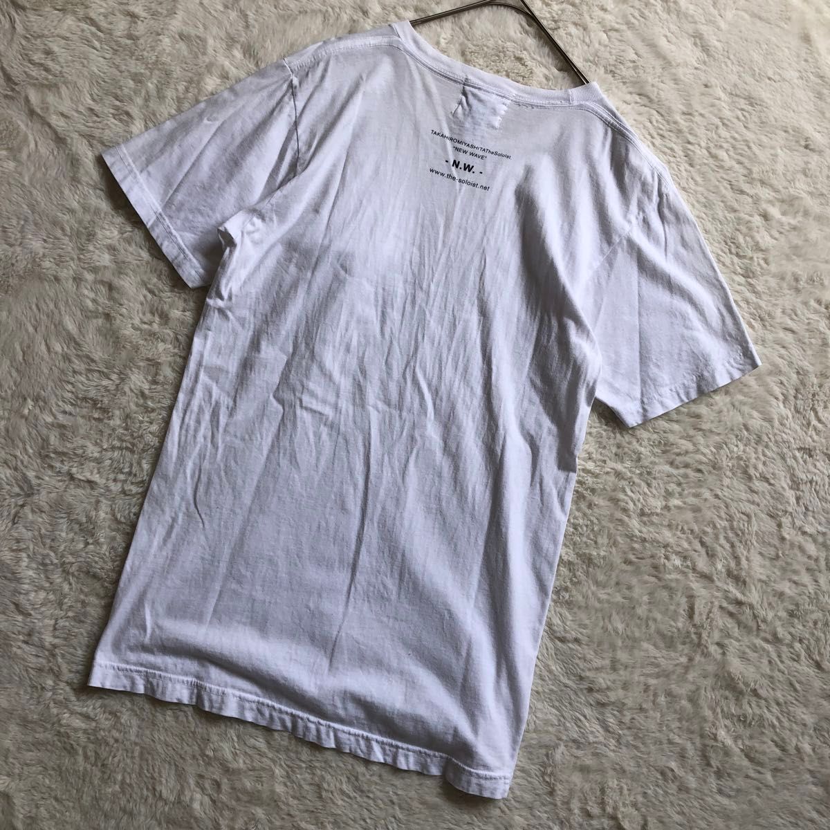 TAKAHIRO MIYASHITA The Soloist ポケットTシャツ 半袖 ホワイト ロゴ TEE Tシャツ 白