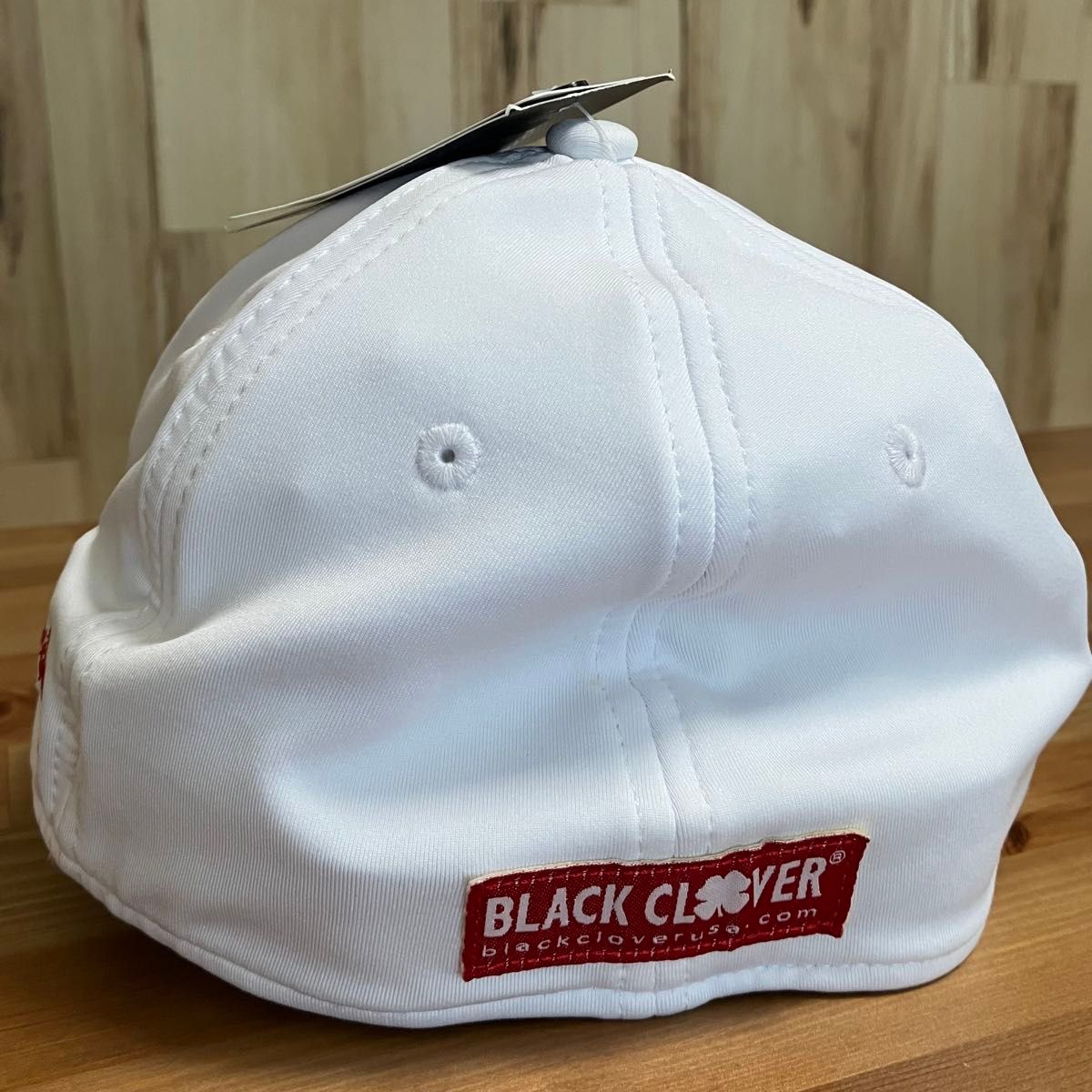 X932 未使用 ブラッククローバー BLACK CLOVER ゴルフキャップ 帽子 メンズ ホワイト S／M