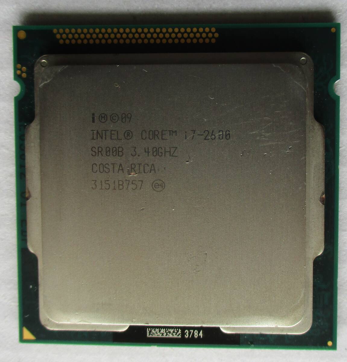 インテル Core i7-2600 プロセッサー 3.40 GHz・FCLGA1155（BIOS表示のみ確認済中古品）_画像1