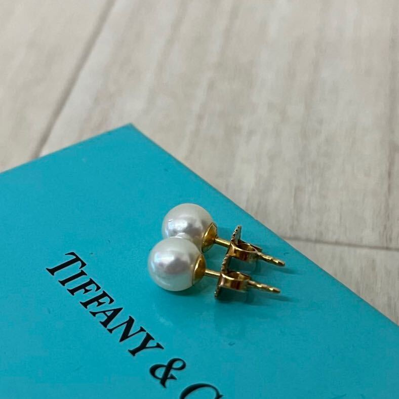 Tiffany&Co. ティファニー ゴールド パール ピアス 750 K18 真珠 _画像5