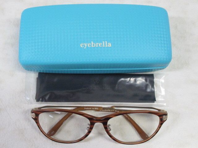 ◆S602.eyebrella.CT アイブレラ EB-39 C.01 G22 眼鏡 メガネ 度なし サングラス/中古_画像10