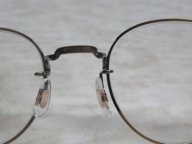◆S615.EYEVAN アイヴァン Jonathan ジョナサン AG 日本製 眼鏡 メガネ 度入り/中古_画像7