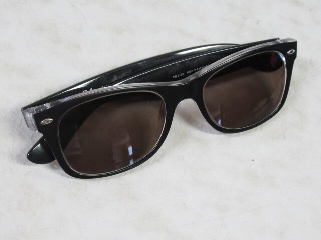 ◆S463.Ray Ban レイバン RB 2132 NEW WAYFARER ニューウェイファーラー 6052/58 眼鏡 メガネ 度入り/中古_画像9