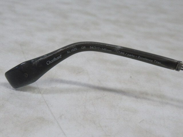 ◆S301.Charmant シャルマン LineArt XL 1025 GR Titan 日本製 眼鏡 メガネ 度入り/中古_画像6
