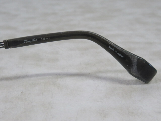 ◆S301.Charmant シャルマン LineArt XL 1025 GR Titan 日本製 眼鏡 メガネ 度入り/中古_画像5