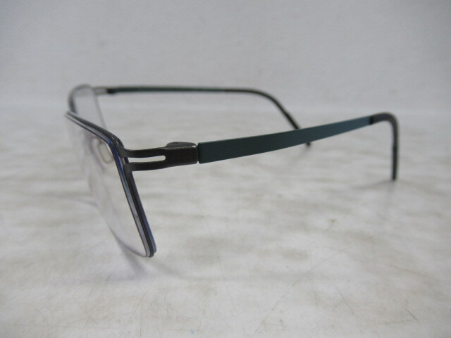 ◆S303.REYKJAVIK EYES BLACK LABEL SOL Col 3 β-TITANIUM イタリア製 眼鏡 メガネ 度なし/中古_画像2