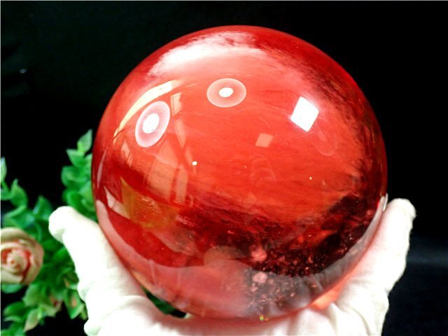 118mm 1906g super beautiful * red crystal circle sphere 179E1-72E08D