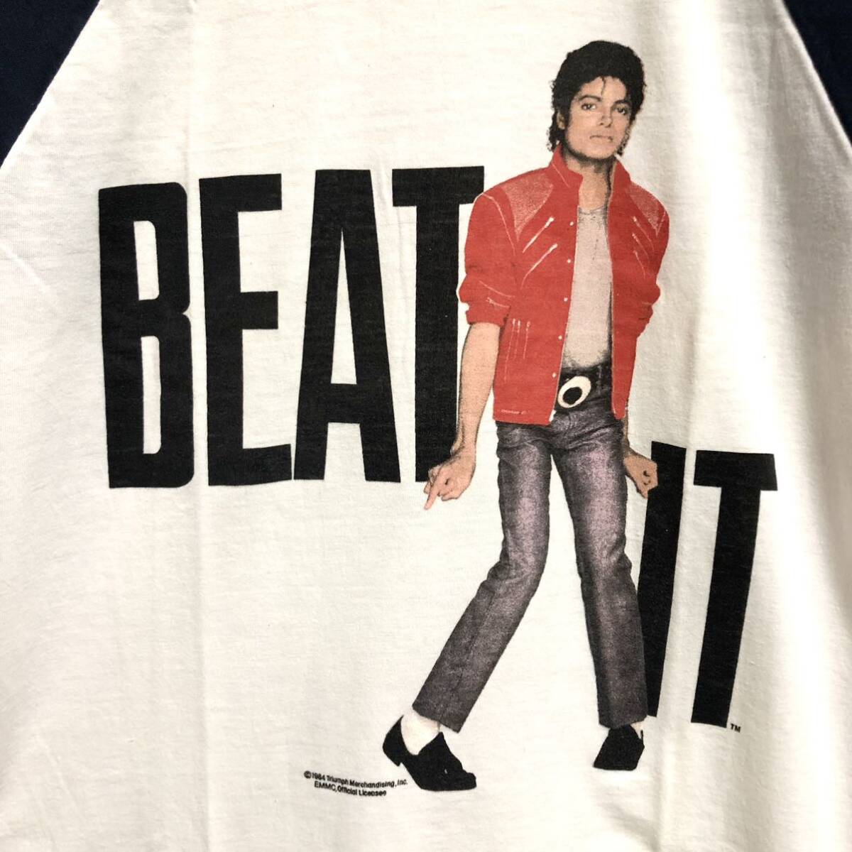 新品未使用 84年製 マイケル ジャクソン ビートイット ビンテージ Tシャツ Michael Jackson Vintage Beat It Tee_画像2