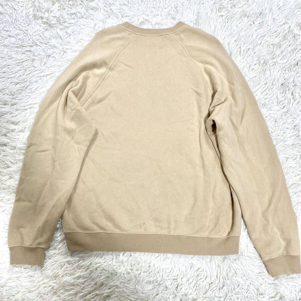 オーラリー【近年モデル/美品】【極上の肌触り】AURALEE FLUFFY SWEAT PULLOVER スウェット プルオーバー コットン ベージュ メンズ L相当 の画像2