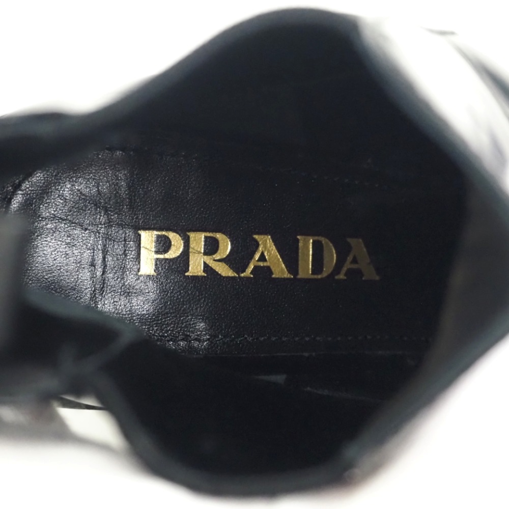 PRADA/プラダ サイドゴアブーツ レザー ブーツ ブラック レディース ブランド