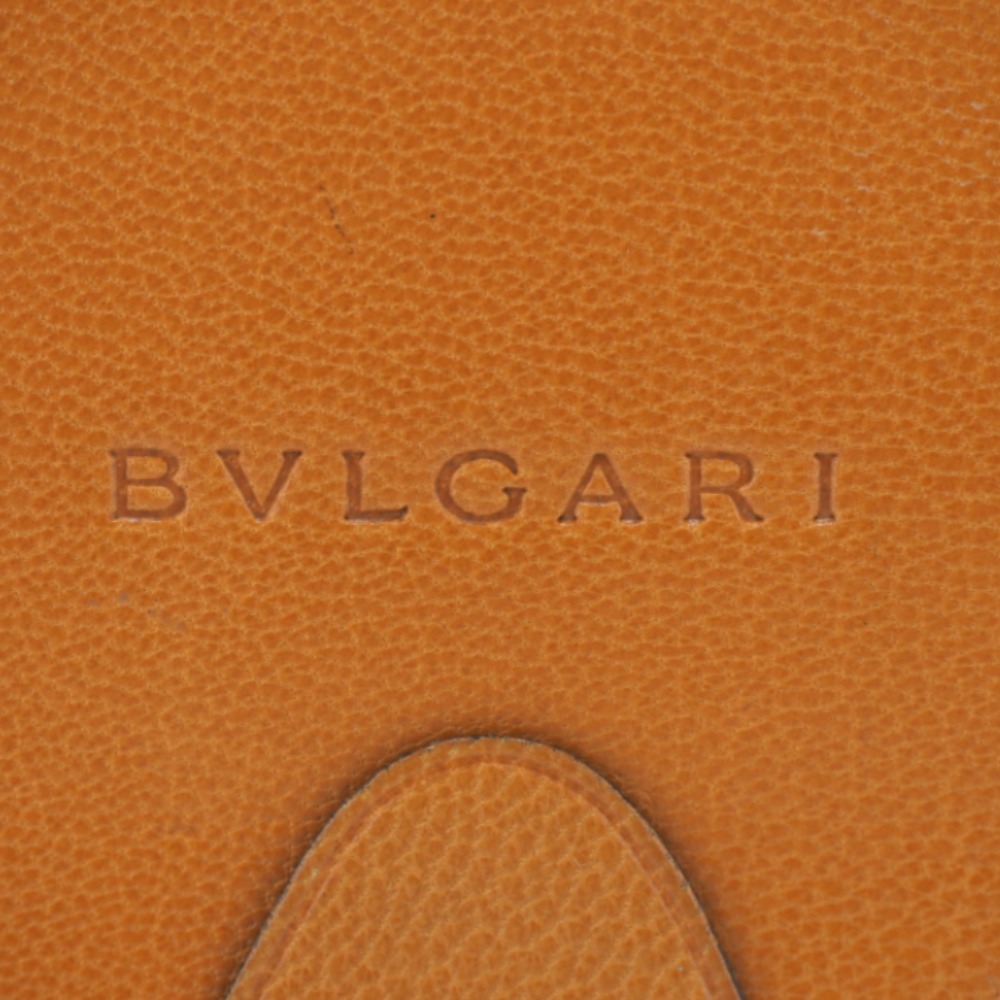 BVLGARI/ブルガリ レザー コインケース オレンジ ユニセックス ブランド_画像8