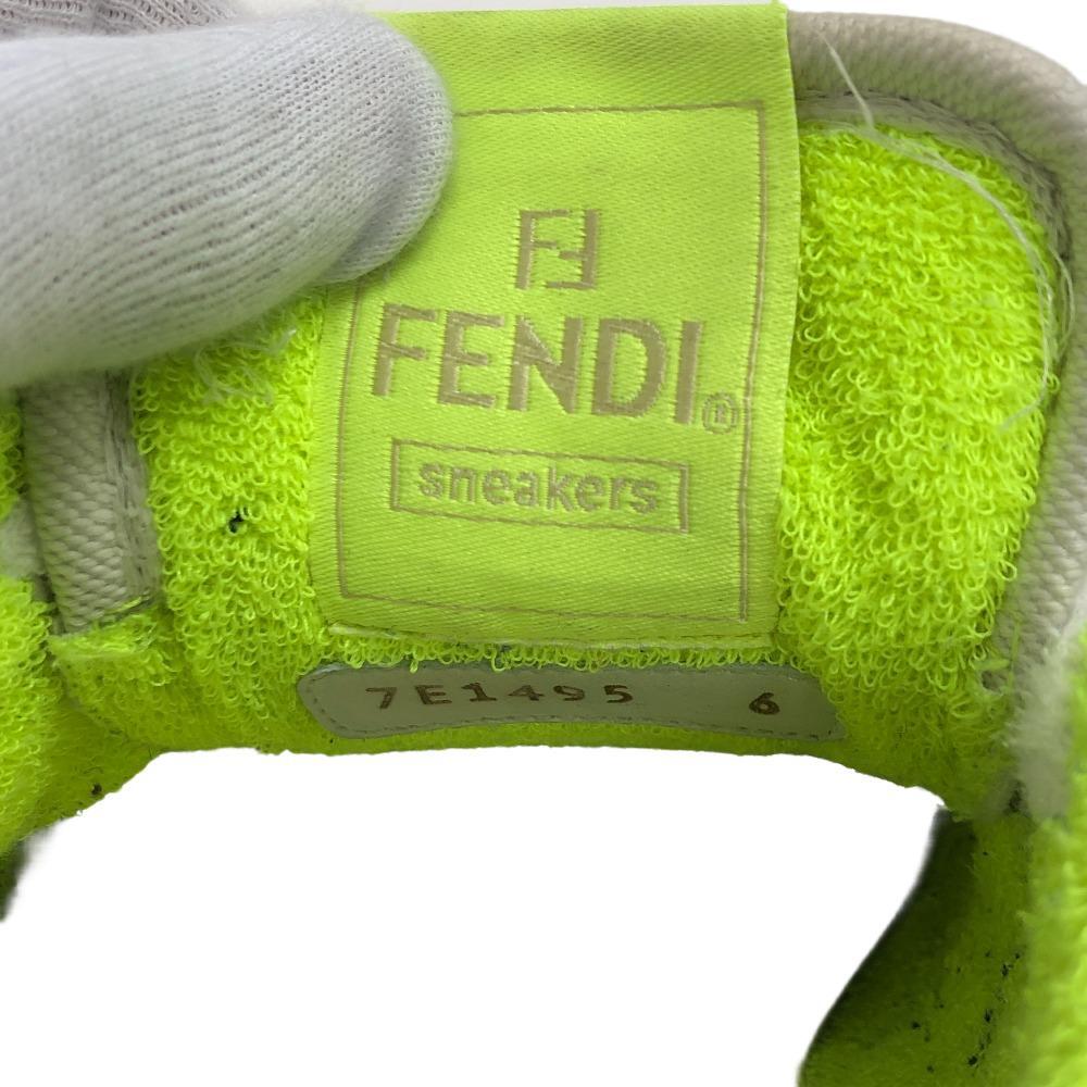 FENDI/フェンディ 7E1495 ファブリック FENDI MATCH スニーカー イエロー メンズ ブランド
