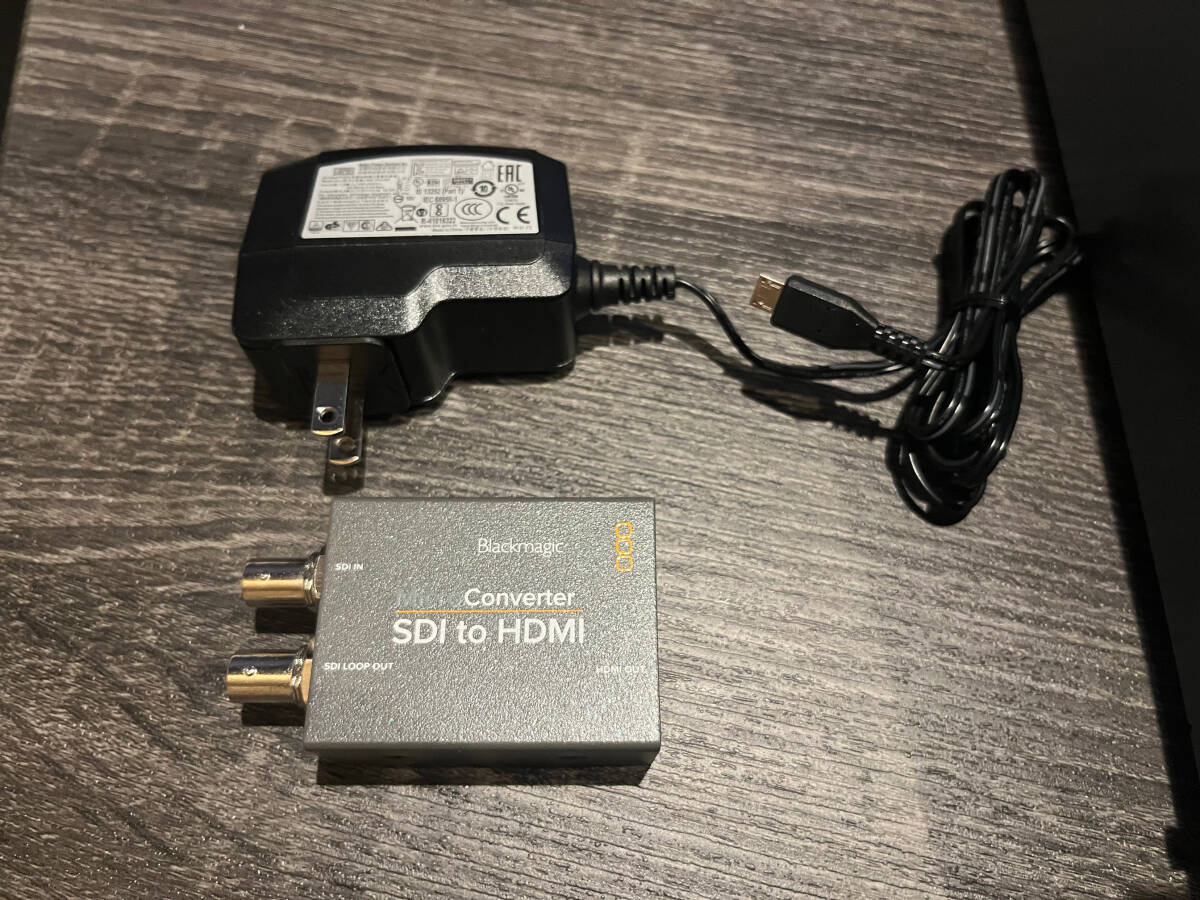 【Blackmagic Design】SDI to HDMI コンバーター（パワーサプライ付き）【使用1回/極美品】の画像2