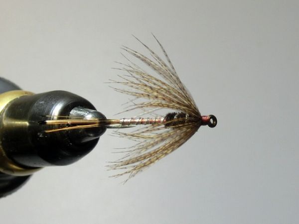 N132. Soft Hackle Wet Mayfly#10BL/5＋ベアリングスイベル1P_画像3