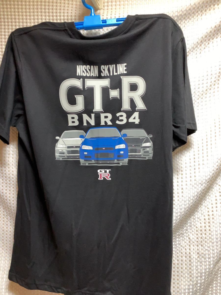 ♪ サイズ　XL LL 2L 日産　スカイライン　GTR BNR34半袖　Tシャツ　送料無料　黒_画像2