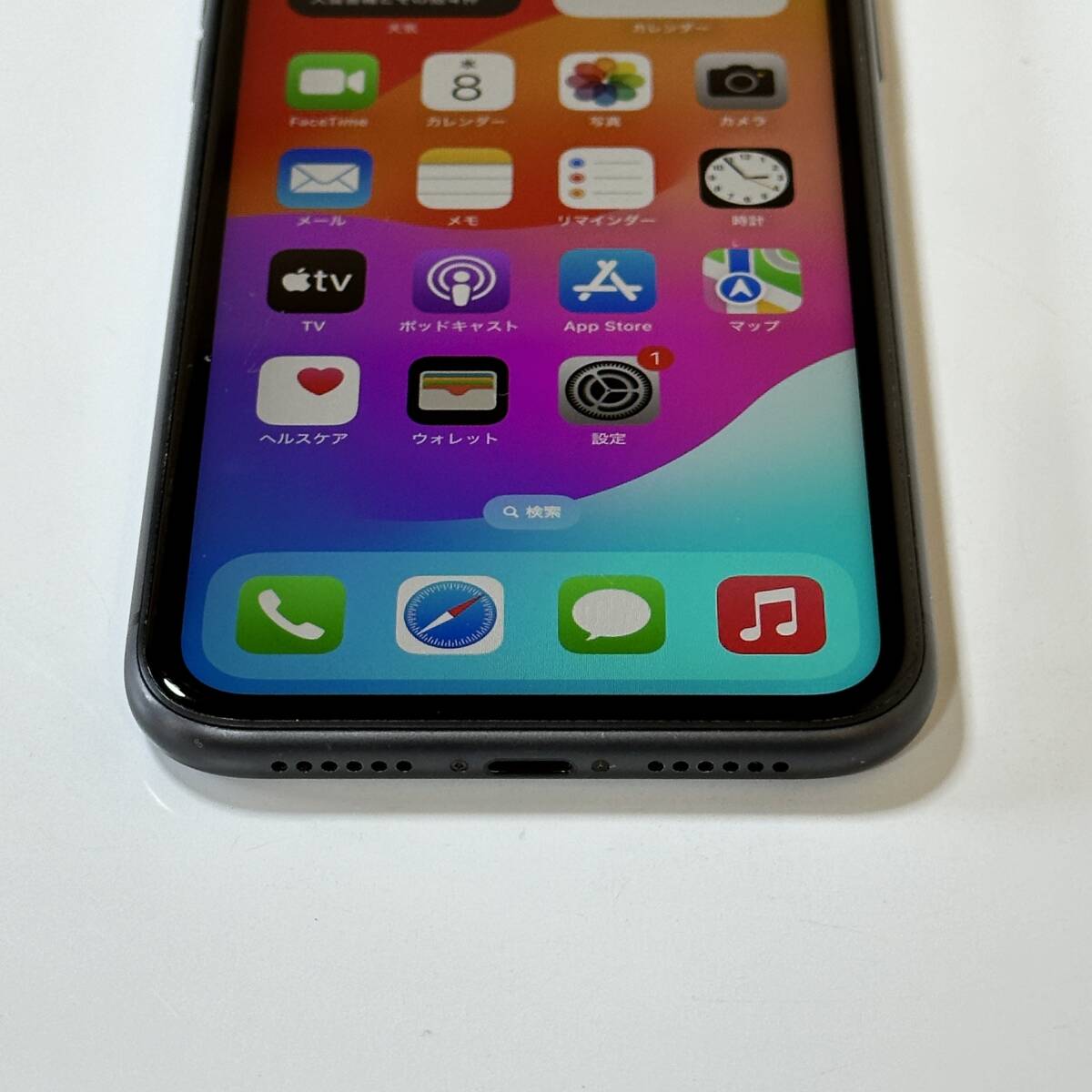 Apple SIMフリー iPhone 11 ブラック 128GB MWM02J/A iOS17.4.1 アクティベーションロック解除済の画像8