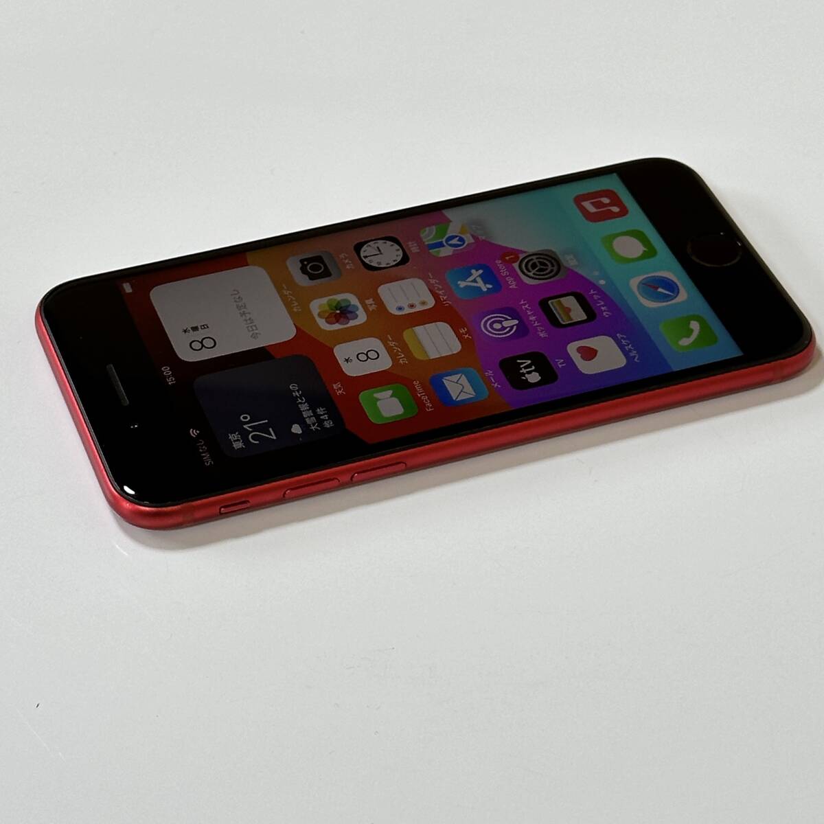 SIMフリー iPhone SE (第2世代) (PRODUCT)RED Special Edition 64GB MX9U2J/A バッテリー最大容量80％ アクティベーションロック解除済の画像7